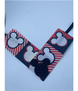 Colarinho estampado sem lao